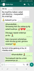 Testimoni Salad buah